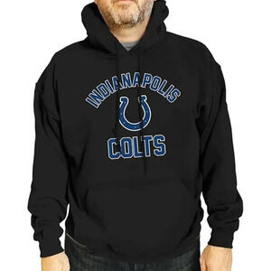 NEW Campus Colors Indianapolis Colts Gameday Hoodie Sweatshirt Black Mens XL